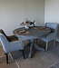 Rene Houtman Eetkamertafel | Rond | Vergrijsd Hout | H78 x D120 cm