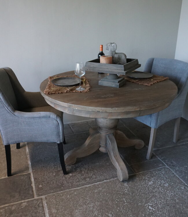 Rene Houtman Eetkamertafel | Rond | Bruin | H78 x D120 cm