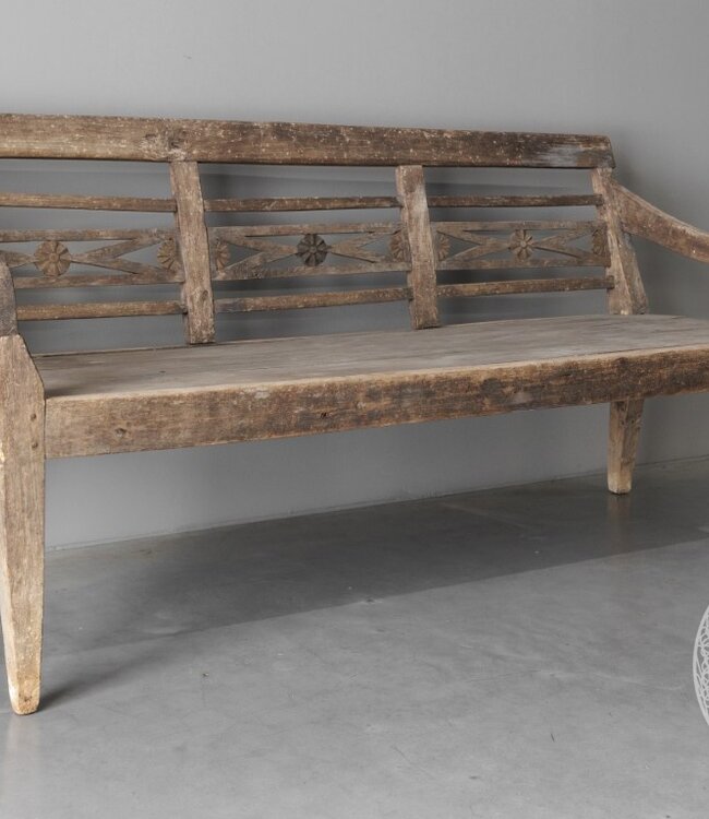Be-Uniq Oude Javaanse Bank | Indonesië | H93 x B181 x D71 cm
