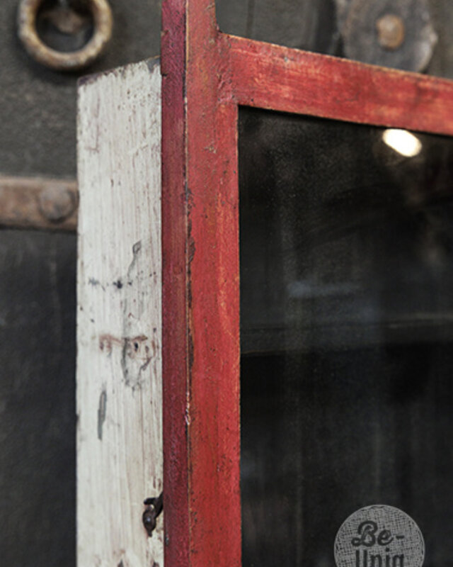 Be-Uniq Oud Hangvitrine Kastje | India | H46xB31xD10 cm