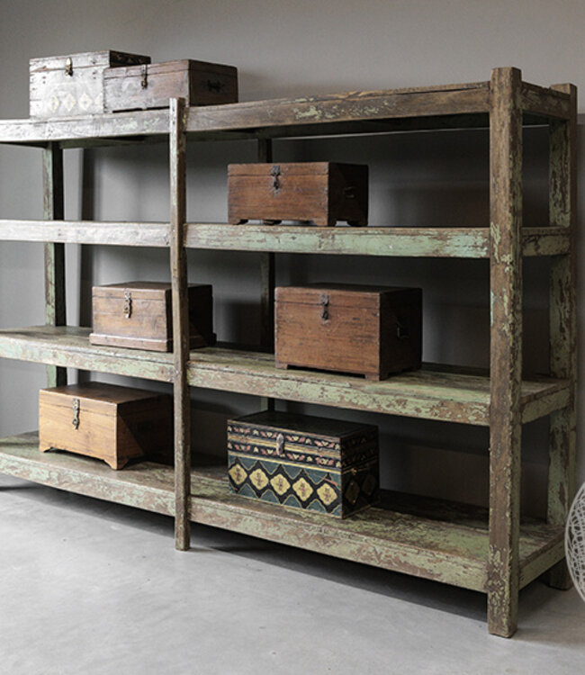 Be-Uniq Houten Opbergrek | India | H173xB260xD53 cm