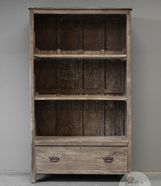 Be-Uniq Oude Boekenkast | Rustiek Verweerd | H185 cm