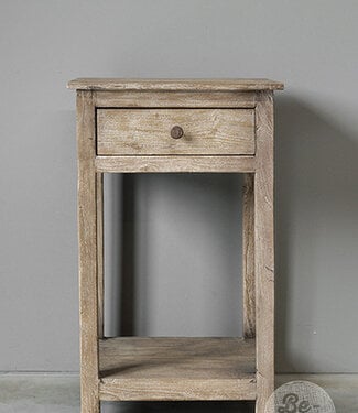 Be-Uniq Oude Bijzettafel | Rustiek Verweerd | H76xB46xD38 cm