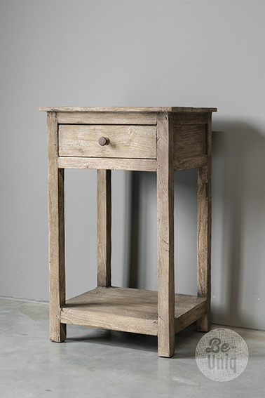 Be-Uniq Unieke Bijzettafel | Rustiek Verweerd | H76xB46xD38 cm