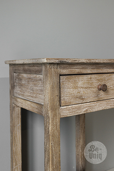 Be-Uniq Unieke Bijzettafel | Rustiek Verweerd | H76xB46xD38 cm