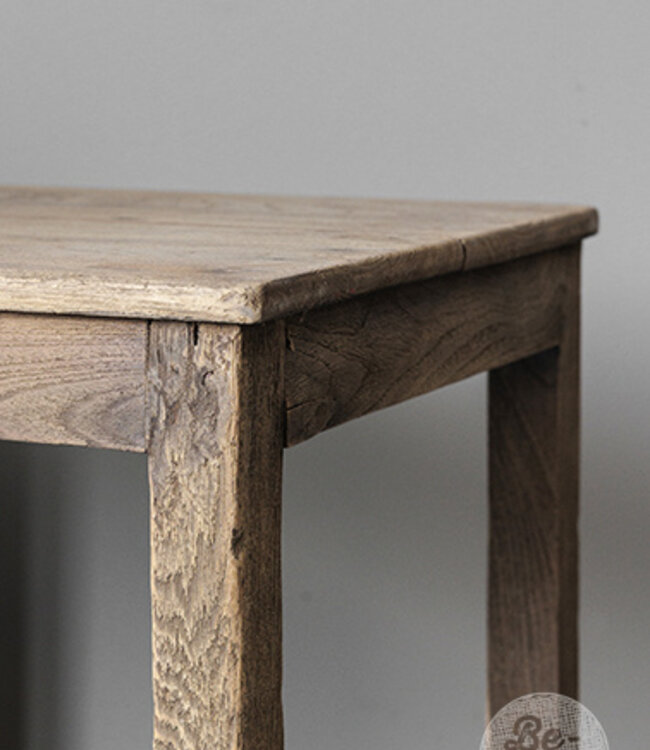 Be-Uniq Oude Bijzettafel | Rustiek Verweerd | H46xB44xD39 cm
