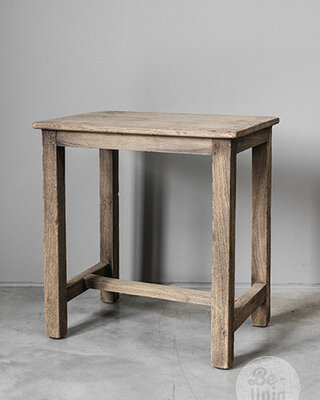 Be-Uniq Oude Bijzettafel | Rustiek Verweerd | H46xB42xD29 cm