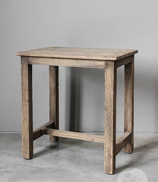 Be-Uniq Oude Bijzettafel | Rustiek Verweerd | H46xB42xD29 cm