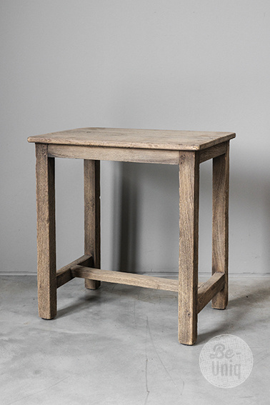 Be-Uniq Oude Bijzettafel | Rustiek Verweerd | H46xB42xD29 cm