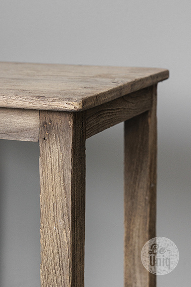 Be-Uniq Oude Bijzettafel | Rustiek Verweerd | H46xB42xD29 cm