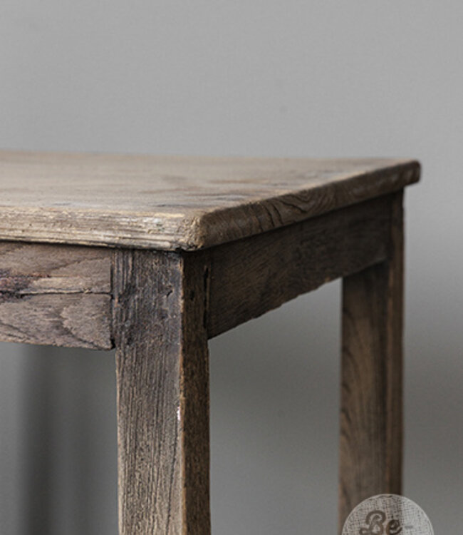 Be-Uniq Oude Bijzettafel | Rustiek Verweerd | H46xB45xD40 cm