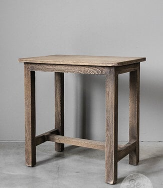 Be-Uniq Oude Bijzettafel | Rustiek Verweerd | H46xB45xD30 cm