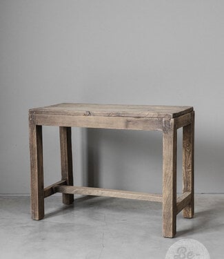 Be-Uniq Oude Bijzettafel | Rustiek Verweerd | H46xB60xD30 cm