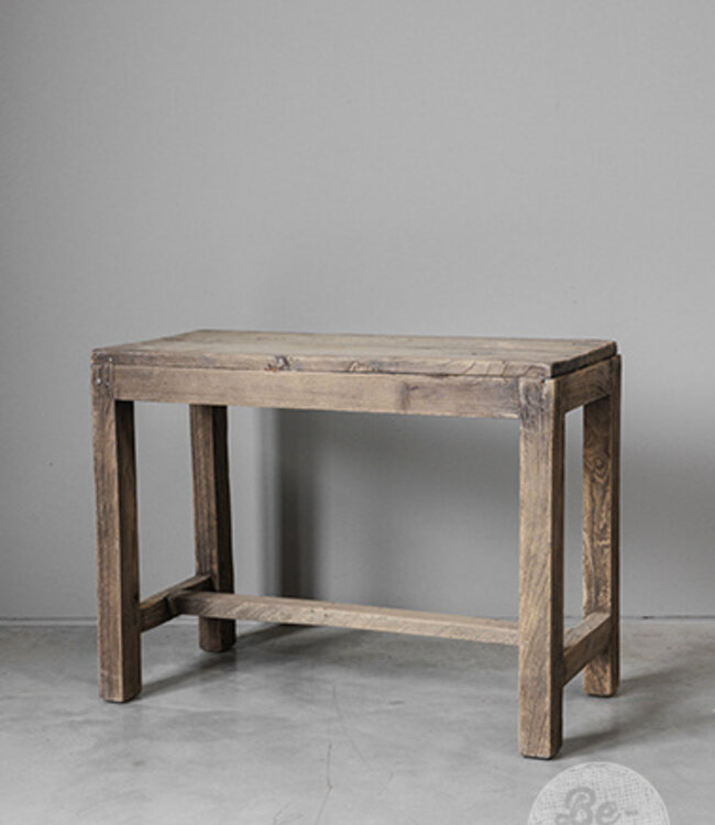 Be-Uniq Oude Bijzettafel | Rustiek Verweerd | H46xB60xD30 cm