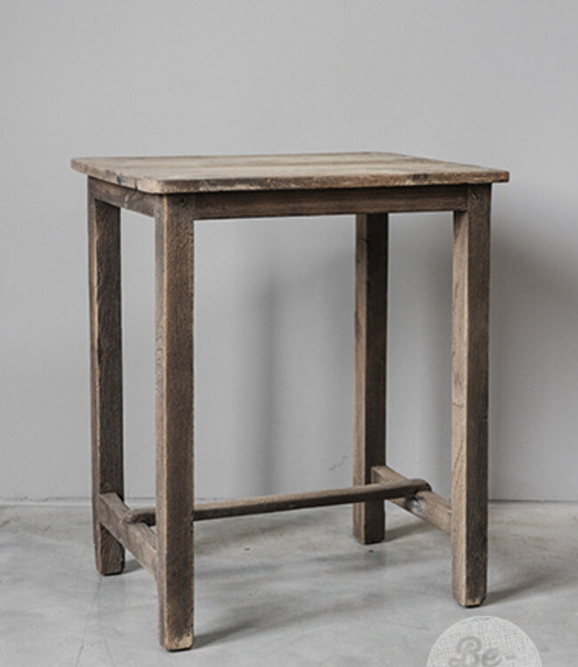 Be-Uniq Oude Bijzettafel | Rustiek Verweerd | H55xB46xD34 cm