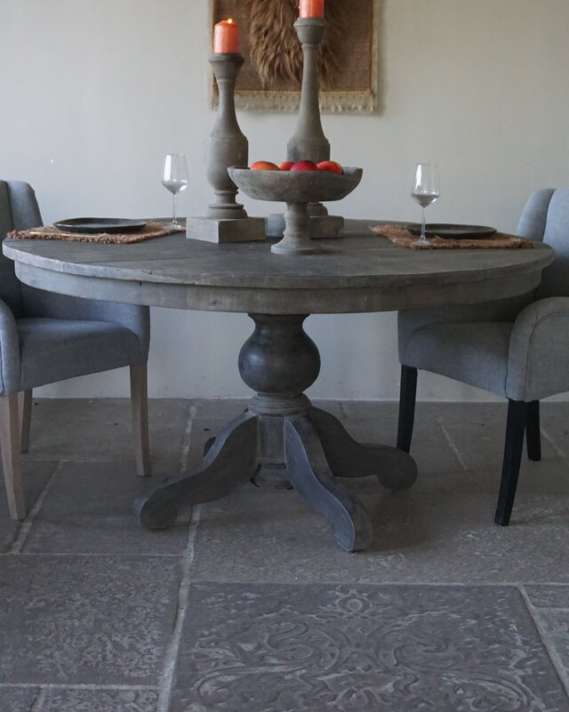 Rene Houtman Eetkamertafel | Rond | Vergrijsd | H79 x D150 cm