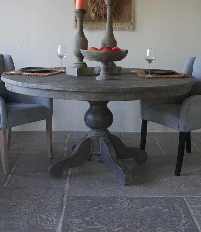 Rene Houtman Eetkamertafel | Rond | Vergrijsd | H79 x D150 cm