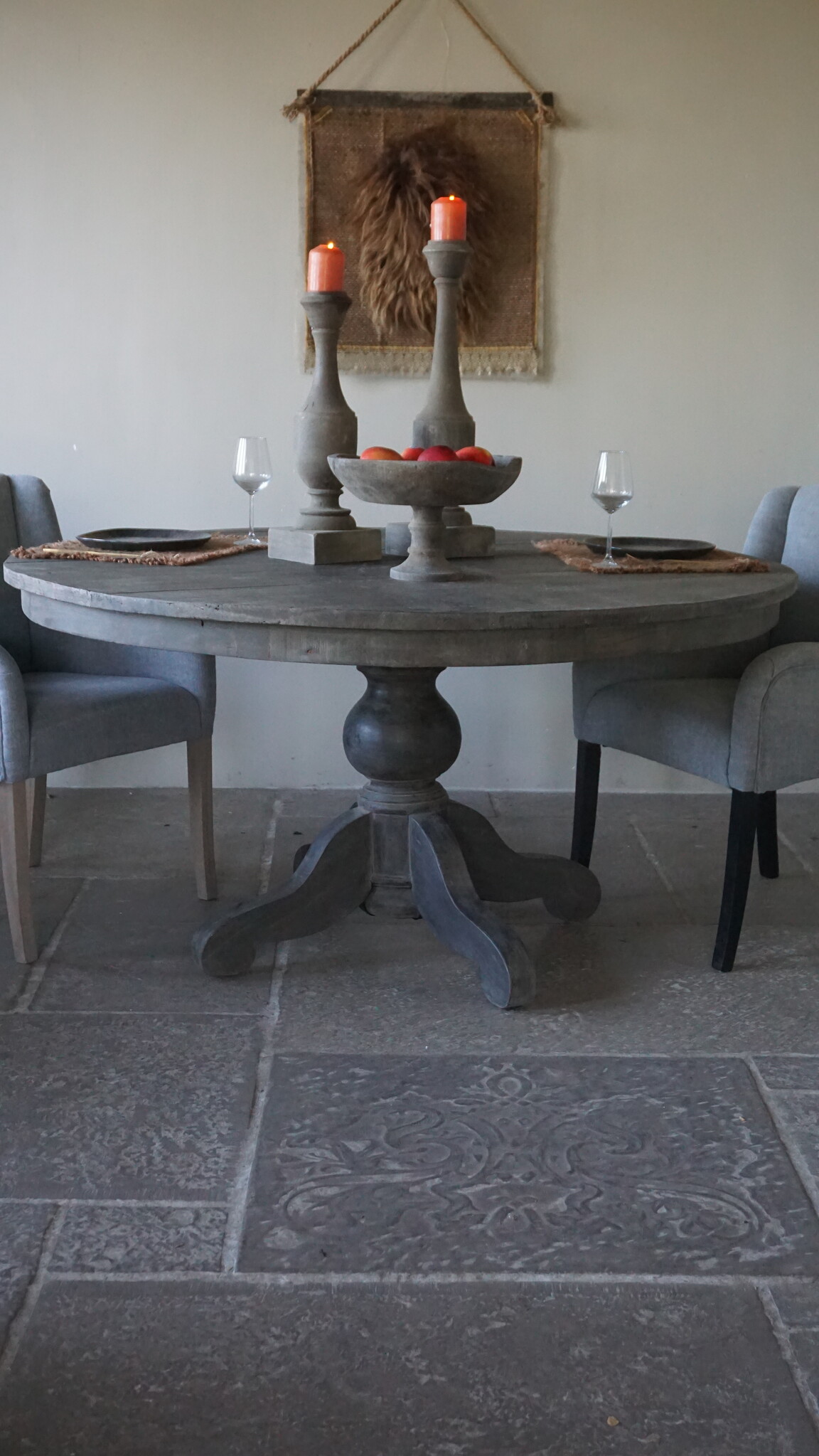 Rene Houtman Eetkamertafel | Rond | Vergrijsd | H79 x D150 cm