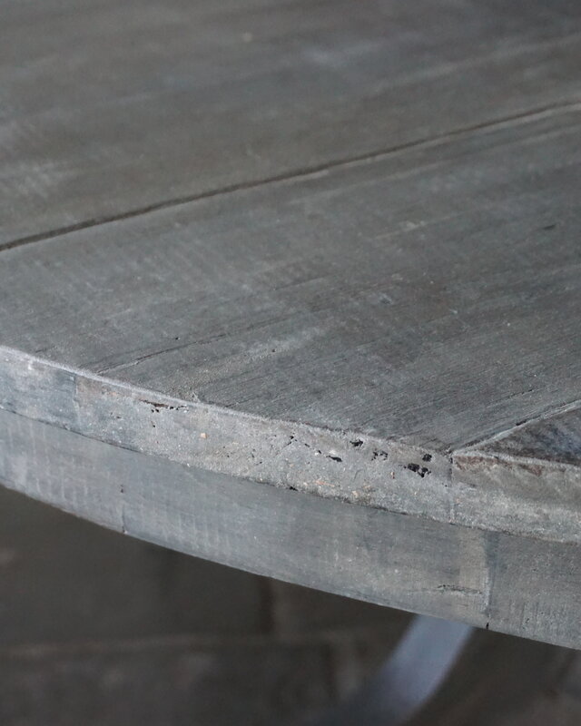 Rene Houtman Eetkamertafel | Rond | Vergrijsd | H79 x D150 cm