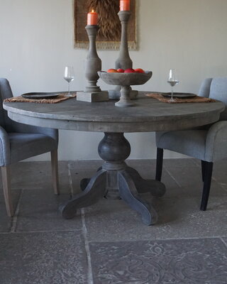 Rene Houtman Eetkamertafel | Rond | Vergrijsd | H79 x D150 cm