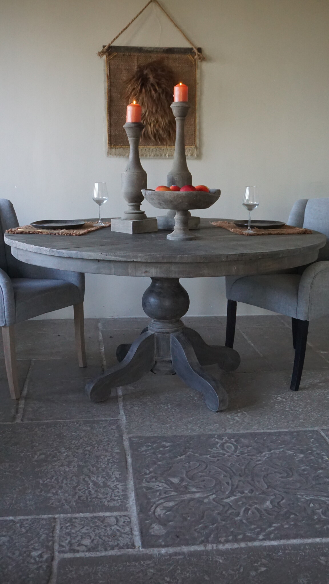 Rene Houtman Eetkamertafel | Rond | Vergrijsd | H79 x D150 cm