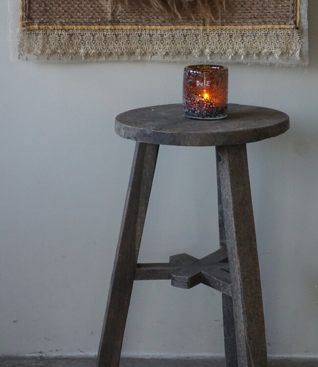 Luksa Home Collection Houten Kruk Travis | H60 x D35 cm