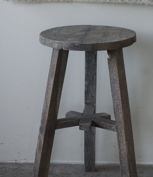 Luksa Home Collection Houten Kruk Travis | H60 x D35 cm