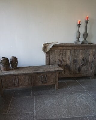 Rene Houtman TV-Meubel Old Farm | Oud Eiken Geborsteld | Kies Maat