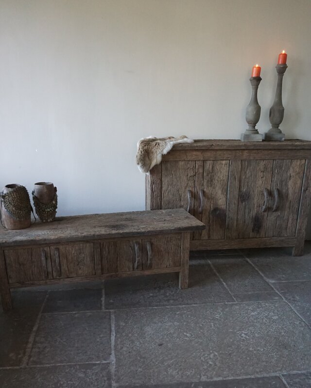 Rene Houtman TV-Meubel Old Farm | Oud Eiken Geborsteld | Kies Maat
