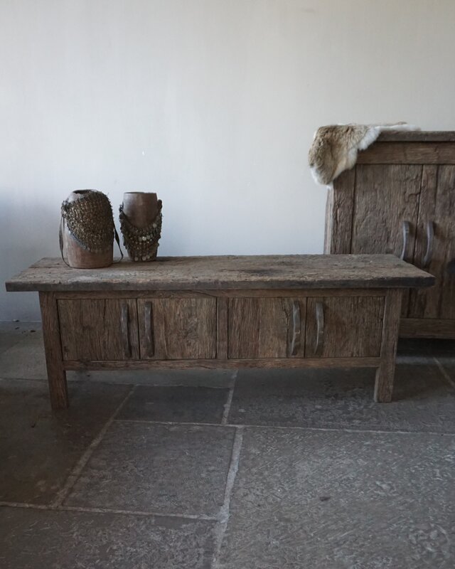 Rene Houtman TV-Meubel Old Farm | Oud Eiken Geborsteld | Kies Maat
