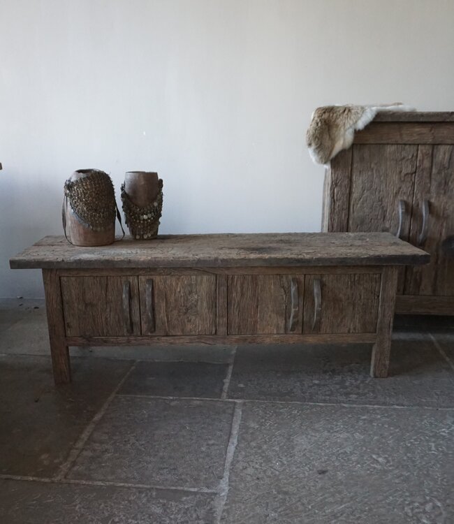 Rene Houtman TV-Meubel Old Farm | Oud Eiken Geborsteld | Kies Maat