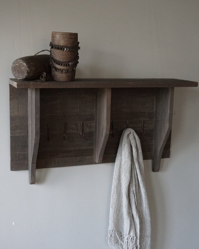 Rene Houtman Kapstok | Oud Hout | H50 x B100 cm