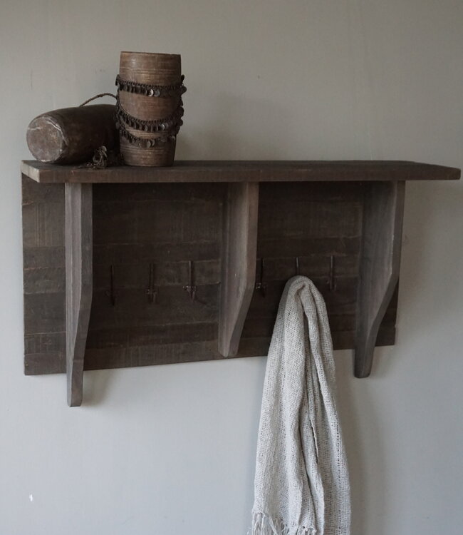 Rene Houtman Kapstok | Oud Hout | H50 x B100 cm