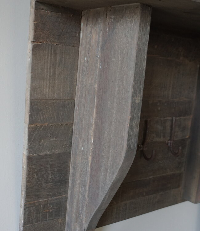 Rene Houtman Kapstok | Oud Hout | H50 x B100 cm