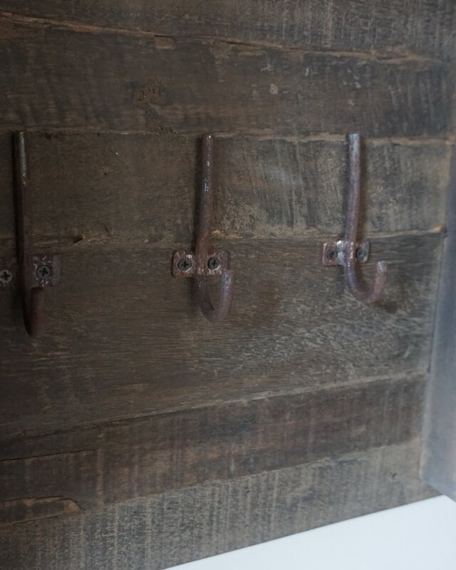 Rene Houtman Kapstok | Oud Hout | H50 x B100 cm