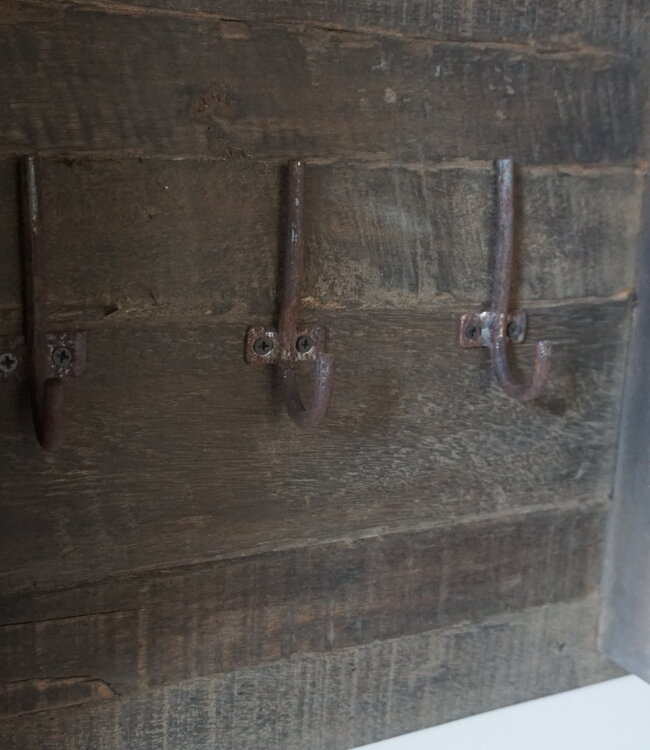 Rene Houtman Kapstok | Oud Hout | H50 x B100 cm