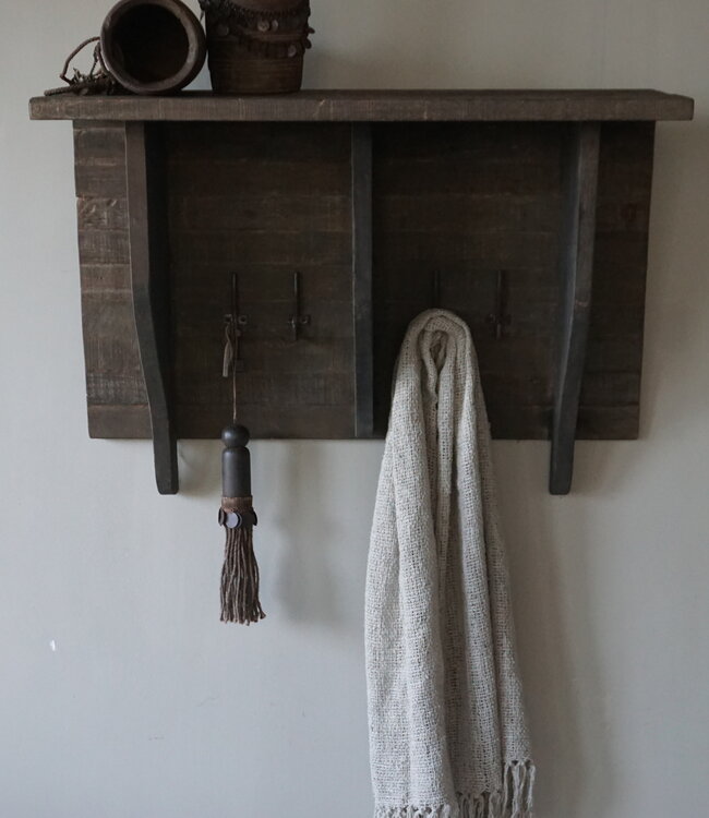 Rene Houtman Kapstok | Oud Hout | H50 x B80 cm