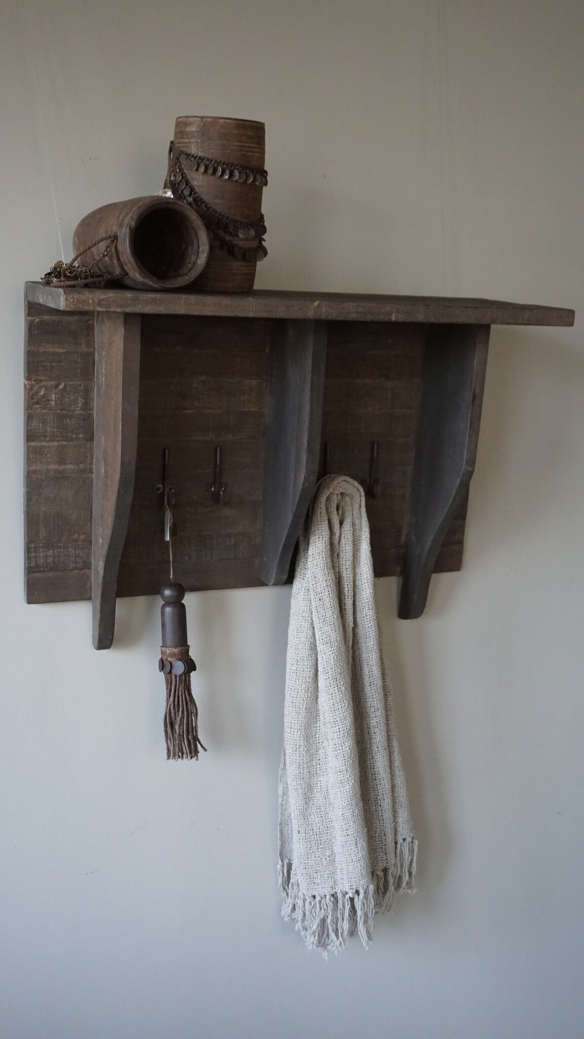 Rene Houtman Kapstok | Oud Hout | H50 x B80 cm
