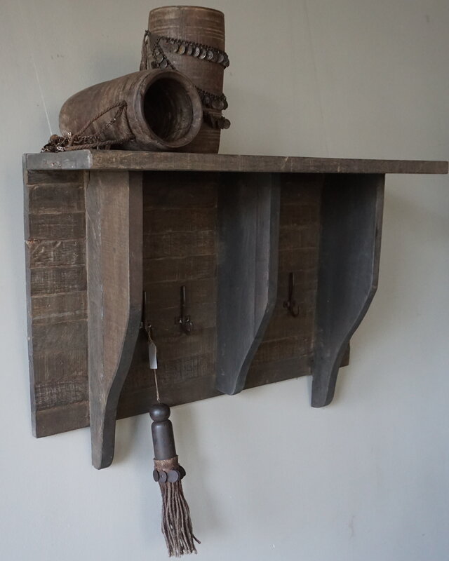 Rene Houtman Kapstok | Oud Hout | H50 x B80 cm