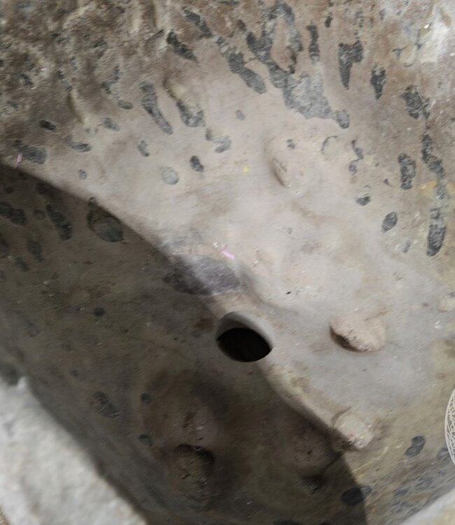 Be-Uniq Unieke Oude Wasbak | India | H22 x B46 x D45 cm