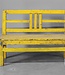 Be-Uniq Origineel Oud Schoolbankje | Geel | H58xB78xD30 cm