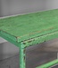 Be-Uniq Origineel Oud Schoolbankje | Groen | H58xB78xD30 cm