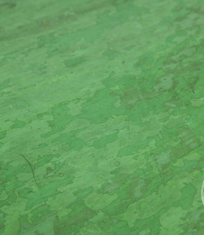 Be-Uniq Origineel Oud Schoolbankje | Groen | H58xB78xD30 cm