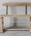Be-Uniq Oud Schoolbankje Met Rugleuning | India