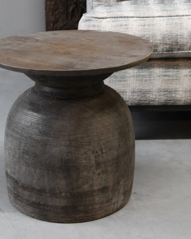 Be-Uniq Bijzettafel Oude Pot | Antique Grey | 2 Maten