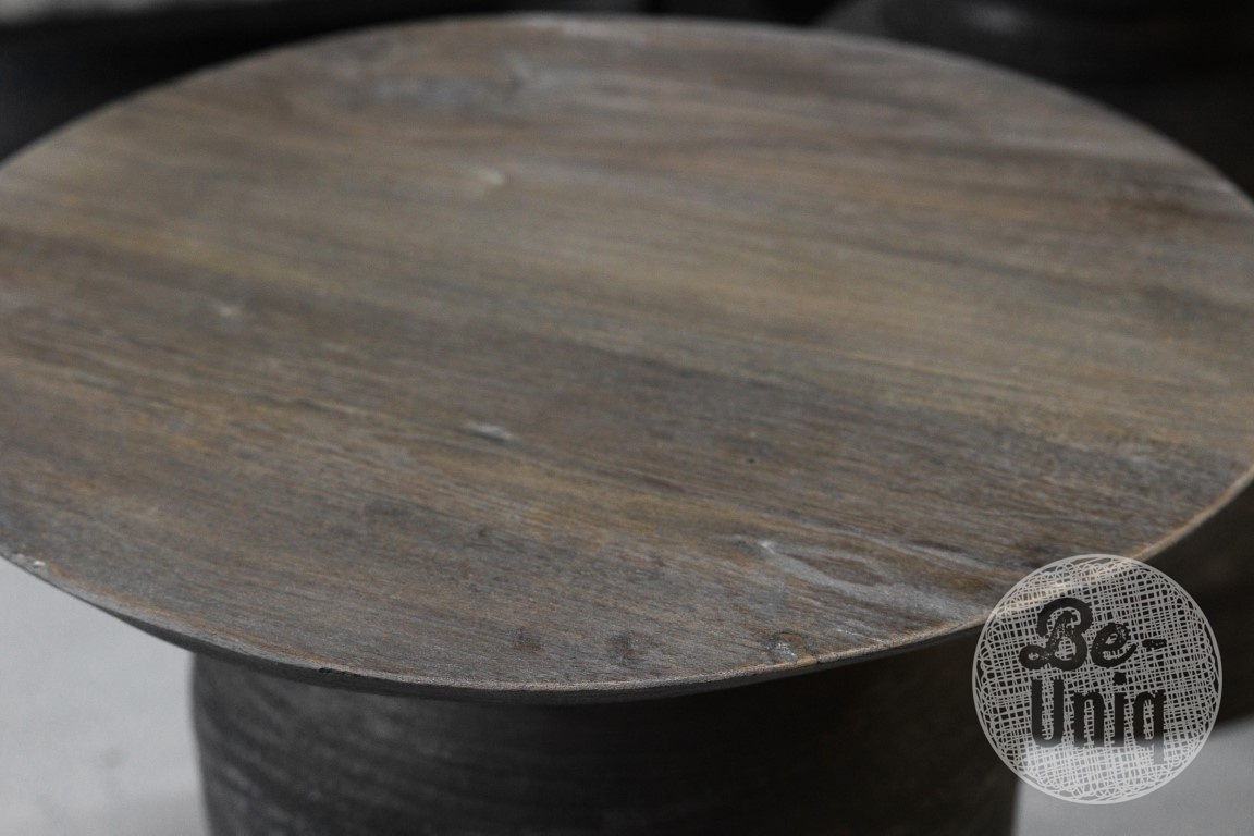 Be-Uniq Bijzettafel Oude Pot | Antique Grey | 2 Maten