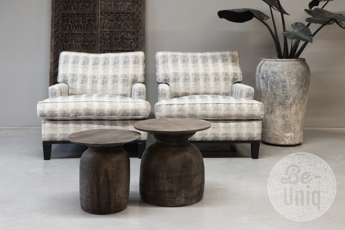 Be-Uniq Bijzettafel Oude Pot | Antique Grey | 2 Maten