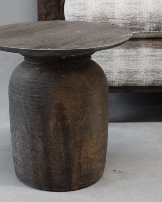Be-Uniq Bijzettafel Oude Pot | Antique Grey | 2 Maten