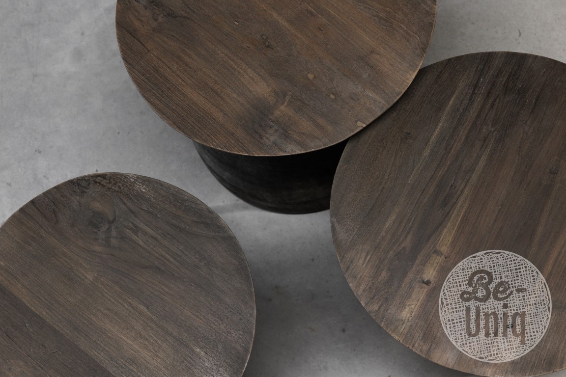 Be-Uniq Bijzettafel Oude Pot | Antique Grey | 2 Maten