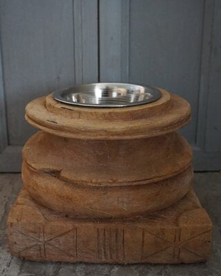 Rene Houtman Voerbak | Oud Indische Poer | H20 x D25 cm